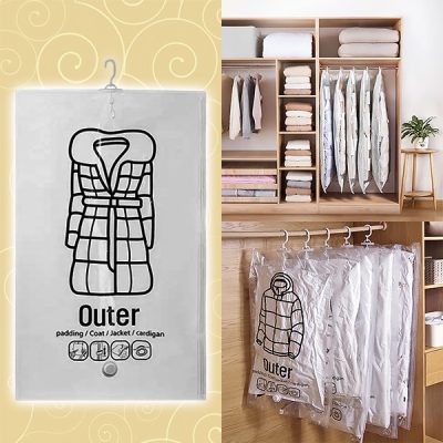 Závesné vákuové úložné vrecia - (4 ks) | VACUHANG