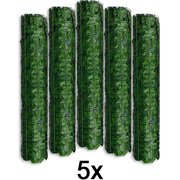5x Panel na ochranu súkromia s umelými listami | LEAFPANEL