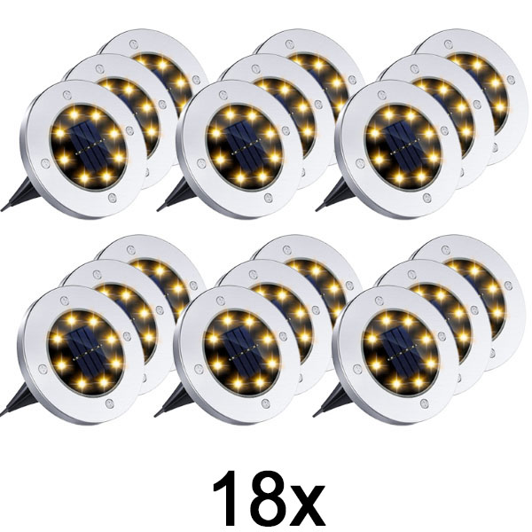 6x Solárne podlahové svetlá na vonkajšie použitie (3 ks) | LUMIGARD