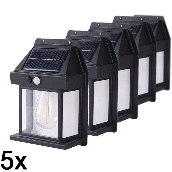 5x Solárne vonkajšie svetlo – nie je potrebná žiadna kabeláž | FLUXLAMP